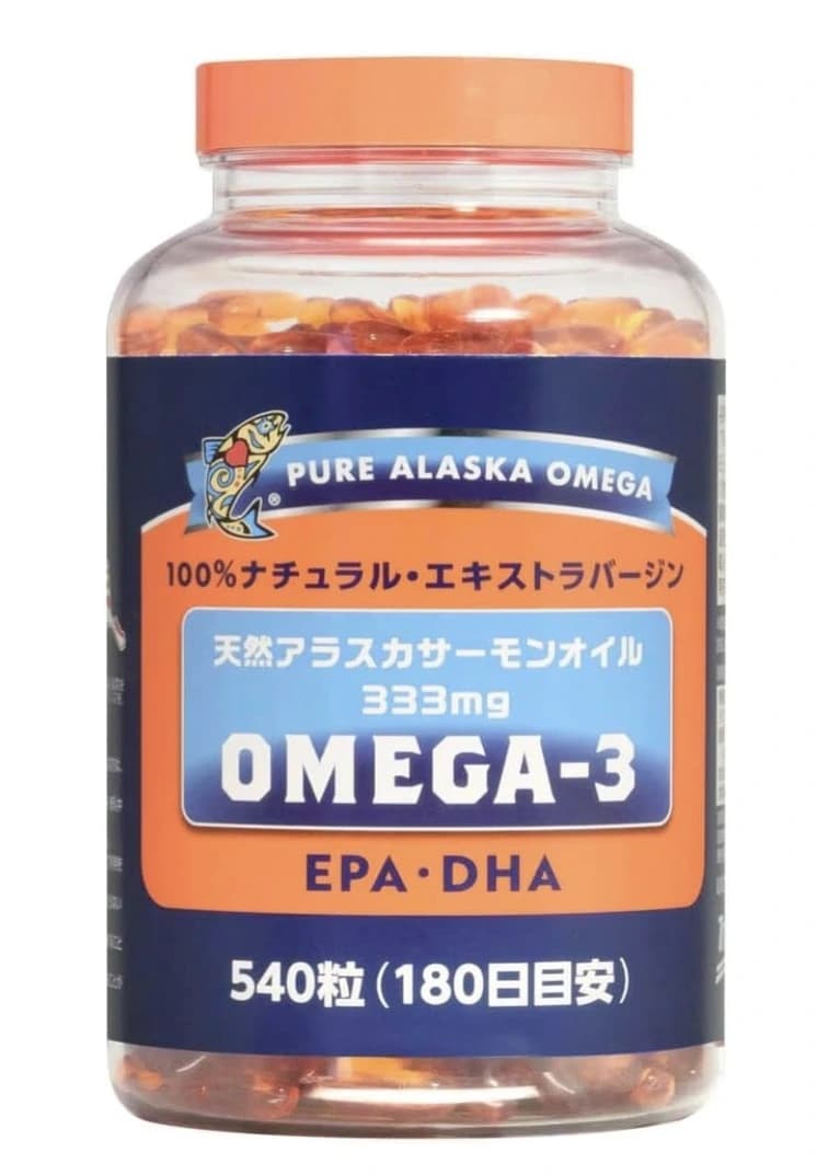 Viên uống dầu cá hồi thiên nhiên Pure Alaska Omega-3 EPA & DHA 333 mg – 540 viên — ảnh 1