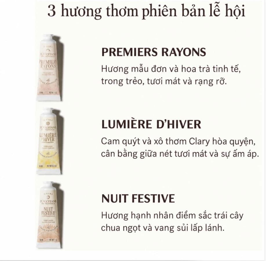 Set quà kem dưỡng tay L’OCCITANE Holiday – 4 tuýp — ảnh 2