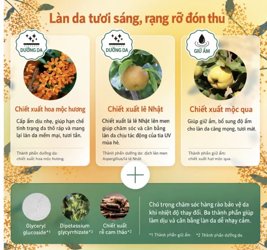 Mặt nạ dưỡng ẩm Premium LuLuLun Osmanthus – hương hoa mộc tê, set 21 miếng — ảnh 2