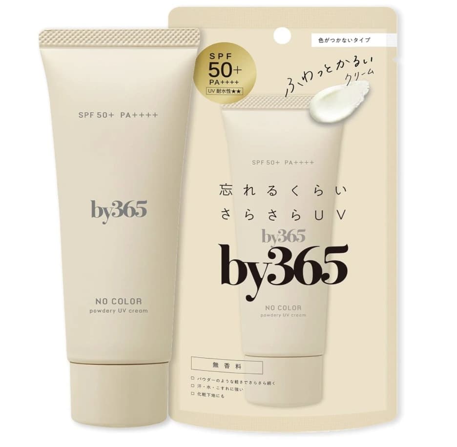 Kem chống nắng ráo mịn by365 Powdery UV Cream α SPF50+ PA++++ – No Color — ảnh 1